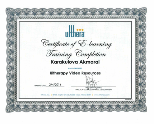 Lääk. lis. Akmaral Karakulova, Cityklinikka - Ultherapy